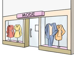 Illustration: Modegeschäft