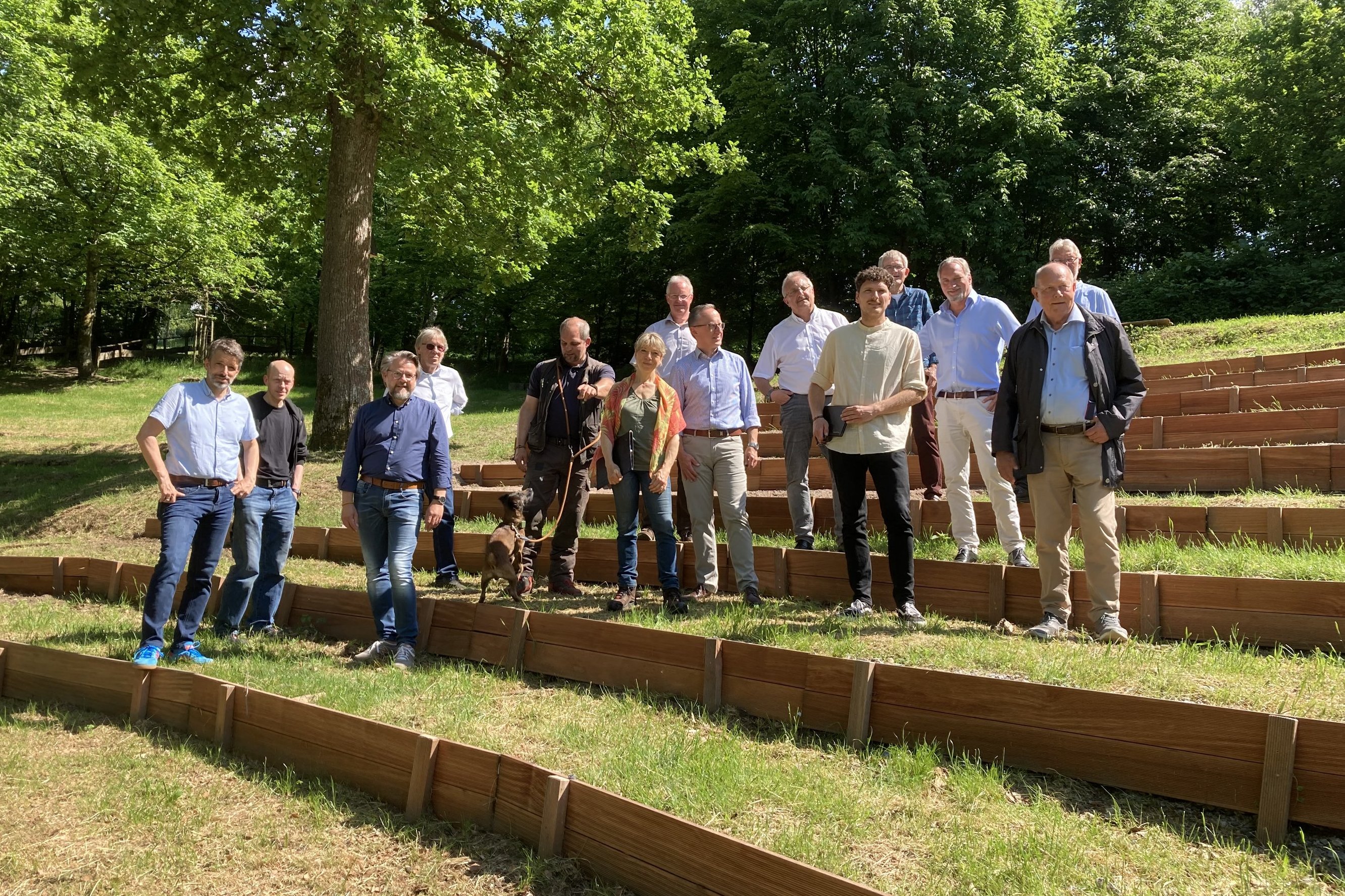 Gruppenfoto der Arbeitsgruppe auf der Waldbühne