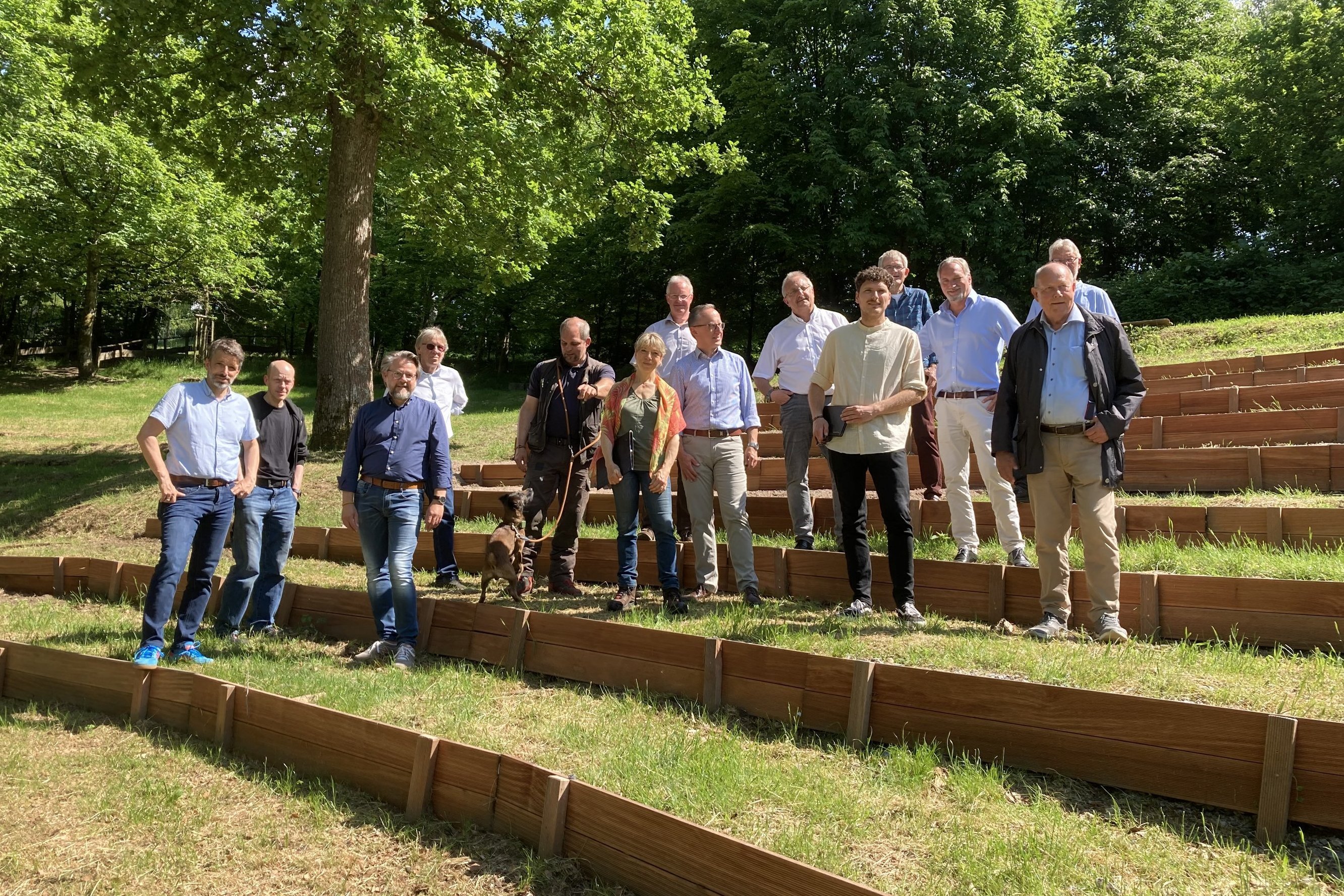 Gruppenfoto der Arbeitsgruppe auf der Waldbühne