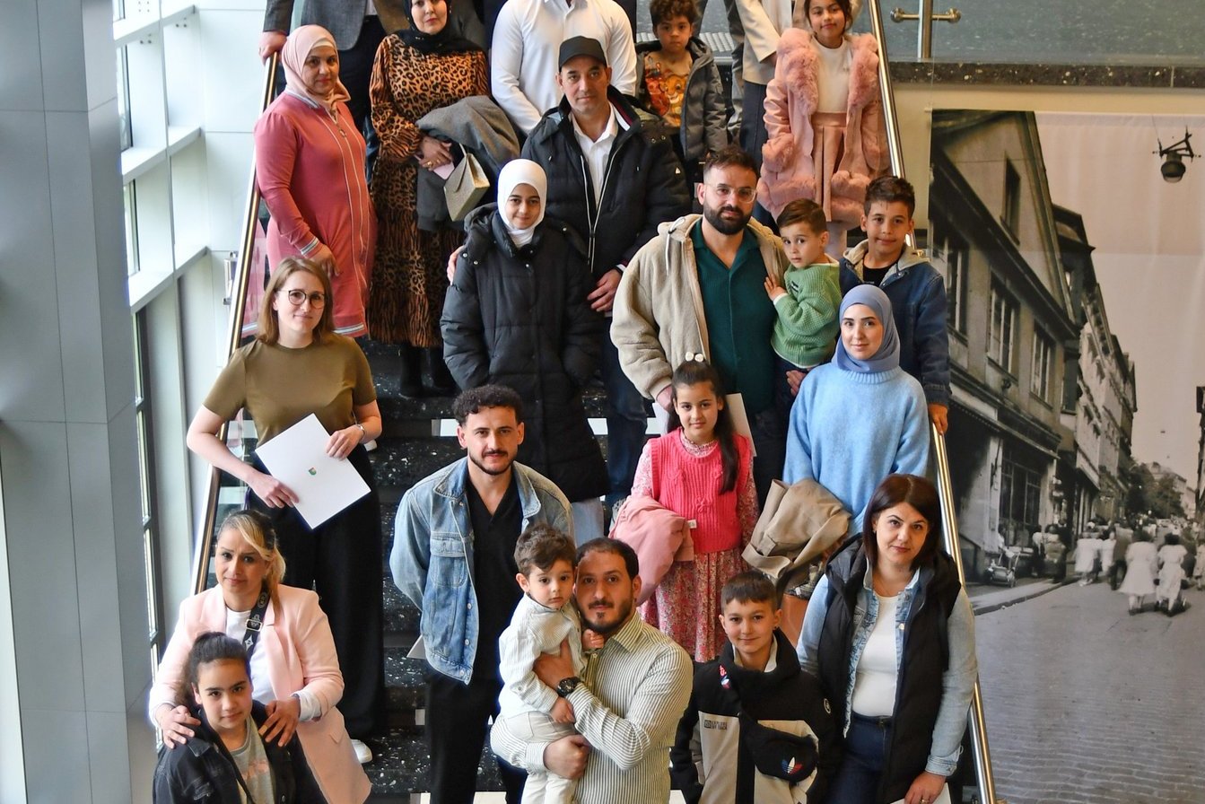 Gruppenfoto vom Einbürgerungsempfang im Mai 2026