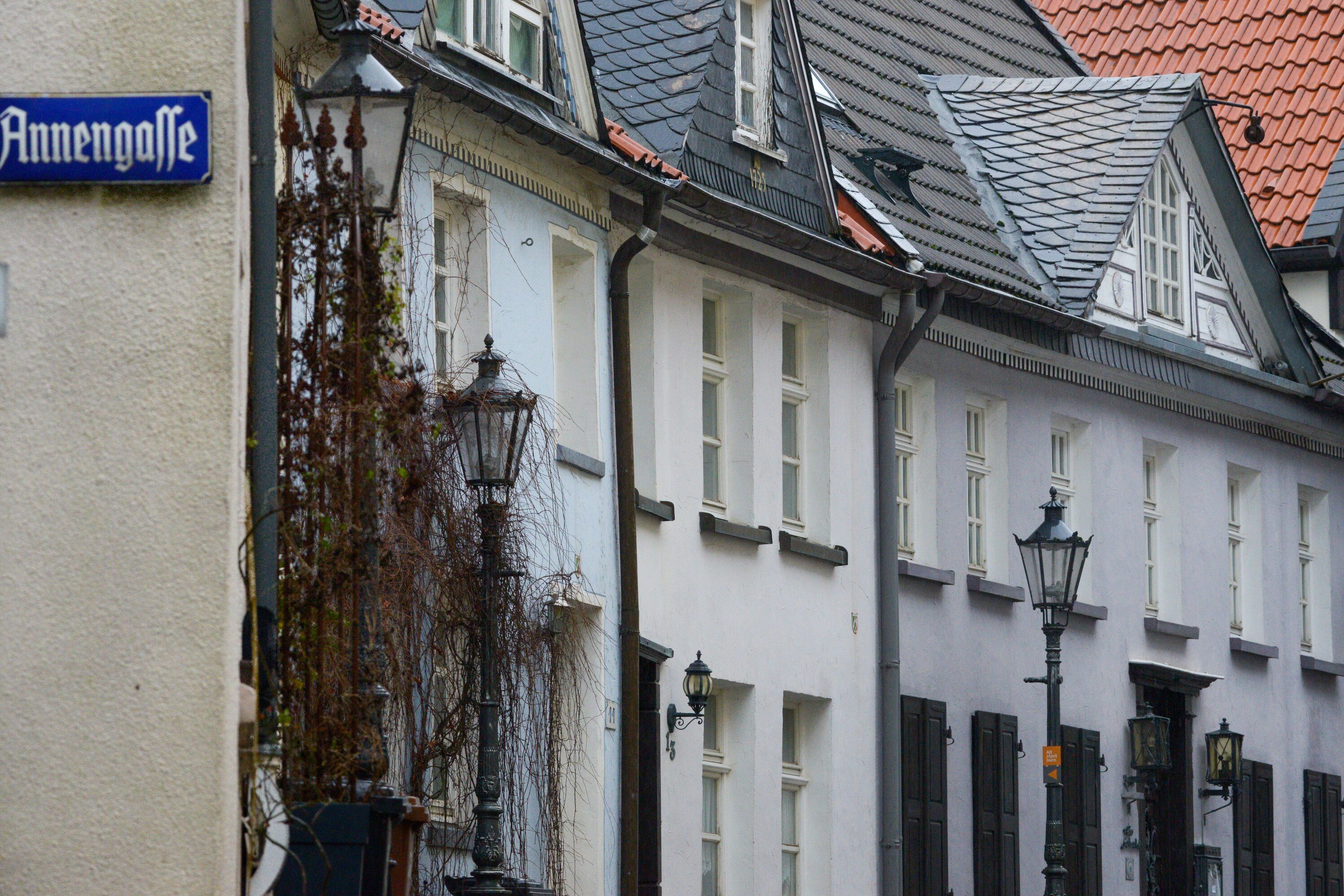 Häuserreihe in der Altstadt Lüdenscheid