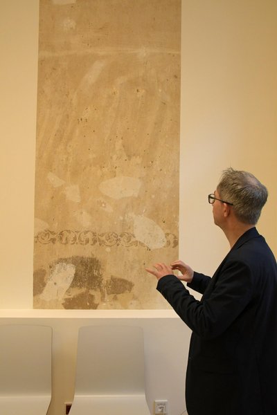 Historisches Wandornament in der Alten Post