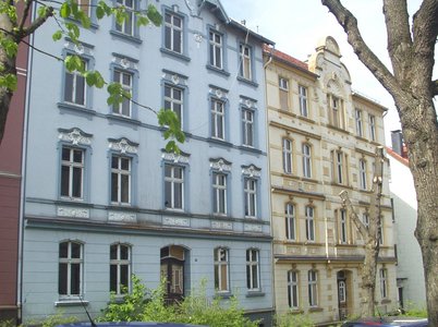 Die Häuserzeile Ludwigstraße 17 - 25