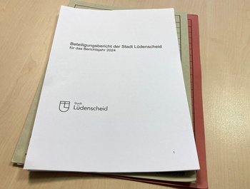 Ausdruck des Beteiligungsberichts der Stadt Lüdenscheid für 2024