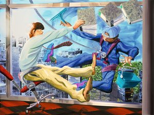 Werk aus der Ausstellung "Kunst jetzt!" in der Galerie