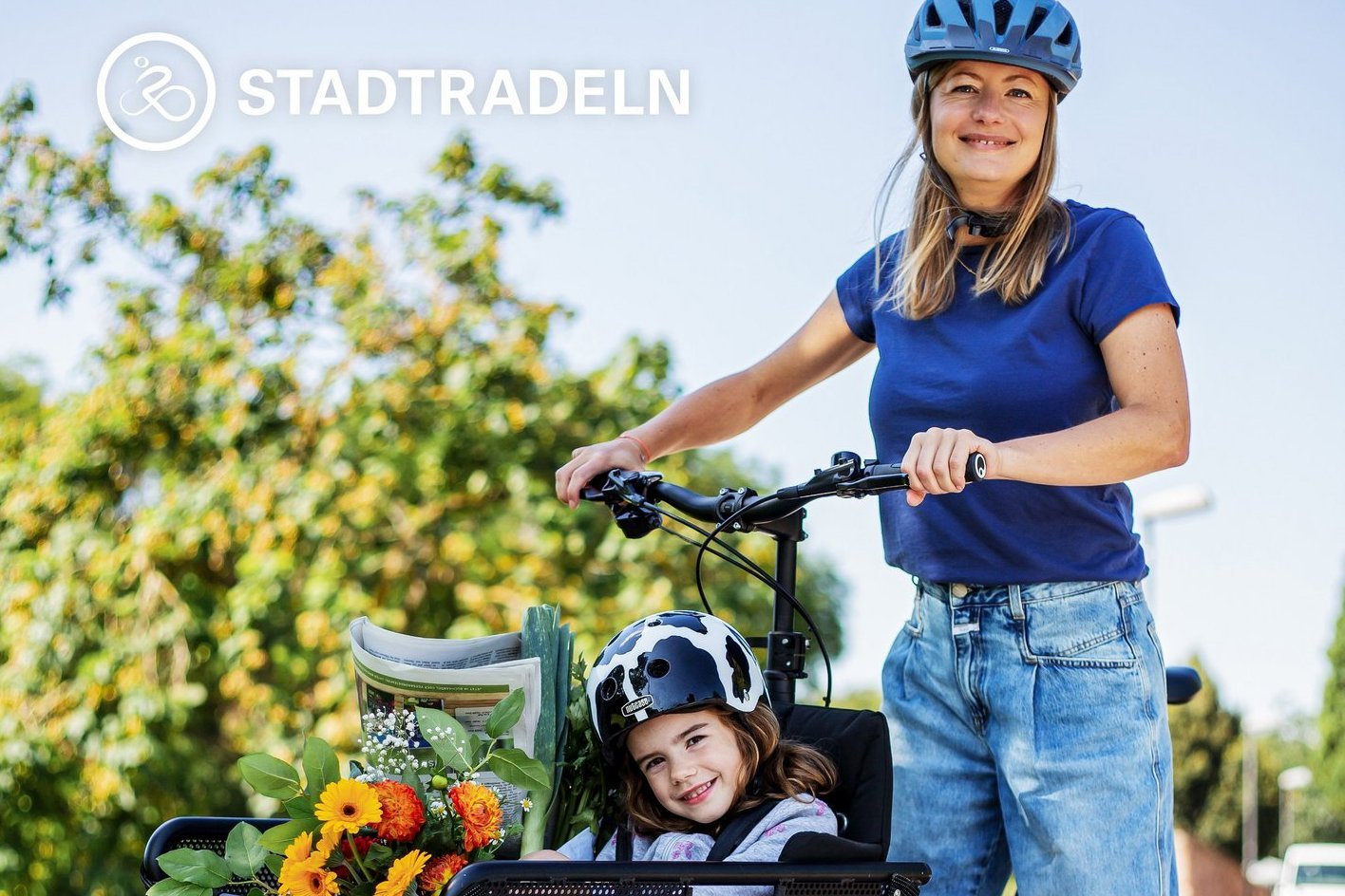 Plakat zum Bewerben der Kampagne Stadtradeln
