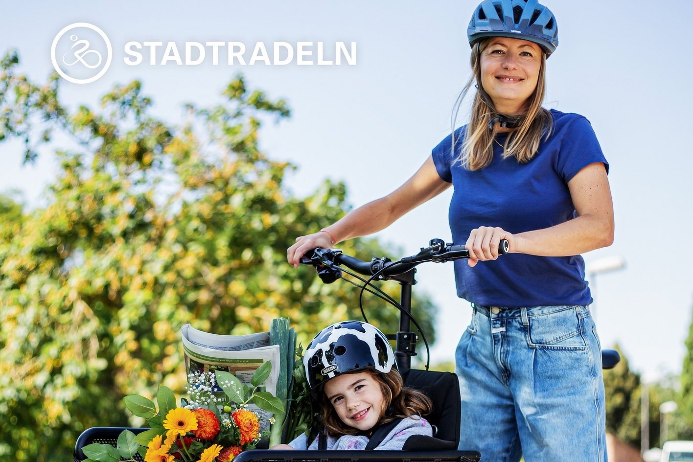 Plakat zum Bewerben der Kampagne Stadtradeln