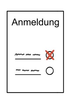 Illustration: Anmelde-Formular