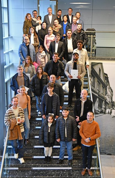 Gruppenfoto beim Einbürgerungsempfang im Oktober 2025