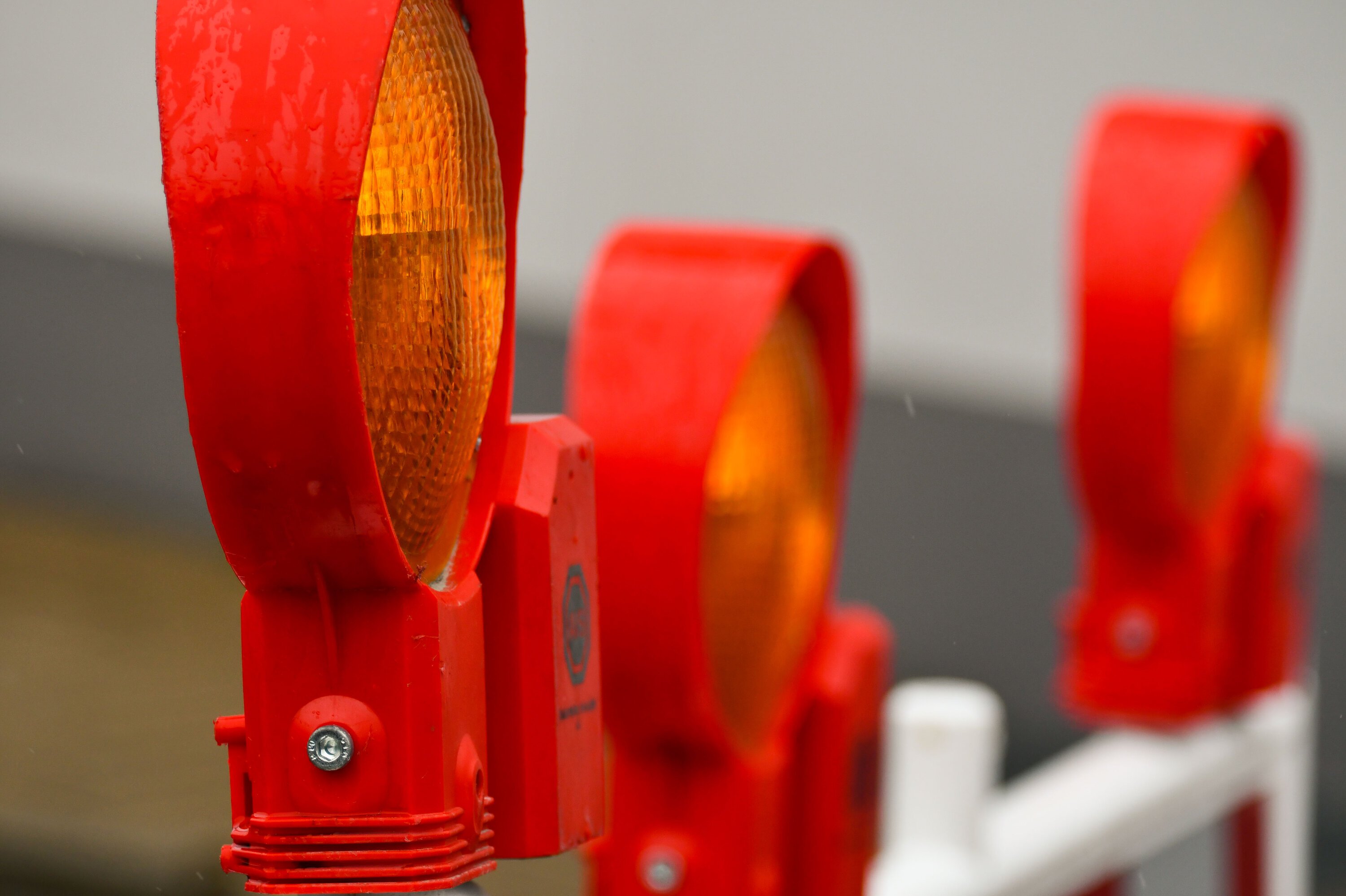 Absperrbaken für Straßensperrung