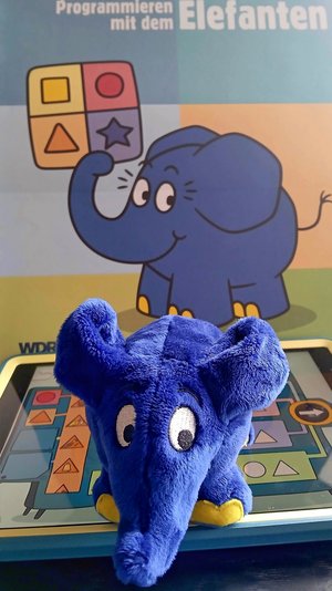 Der Elefant aus der Sendung mit der Maus als Plüschtier