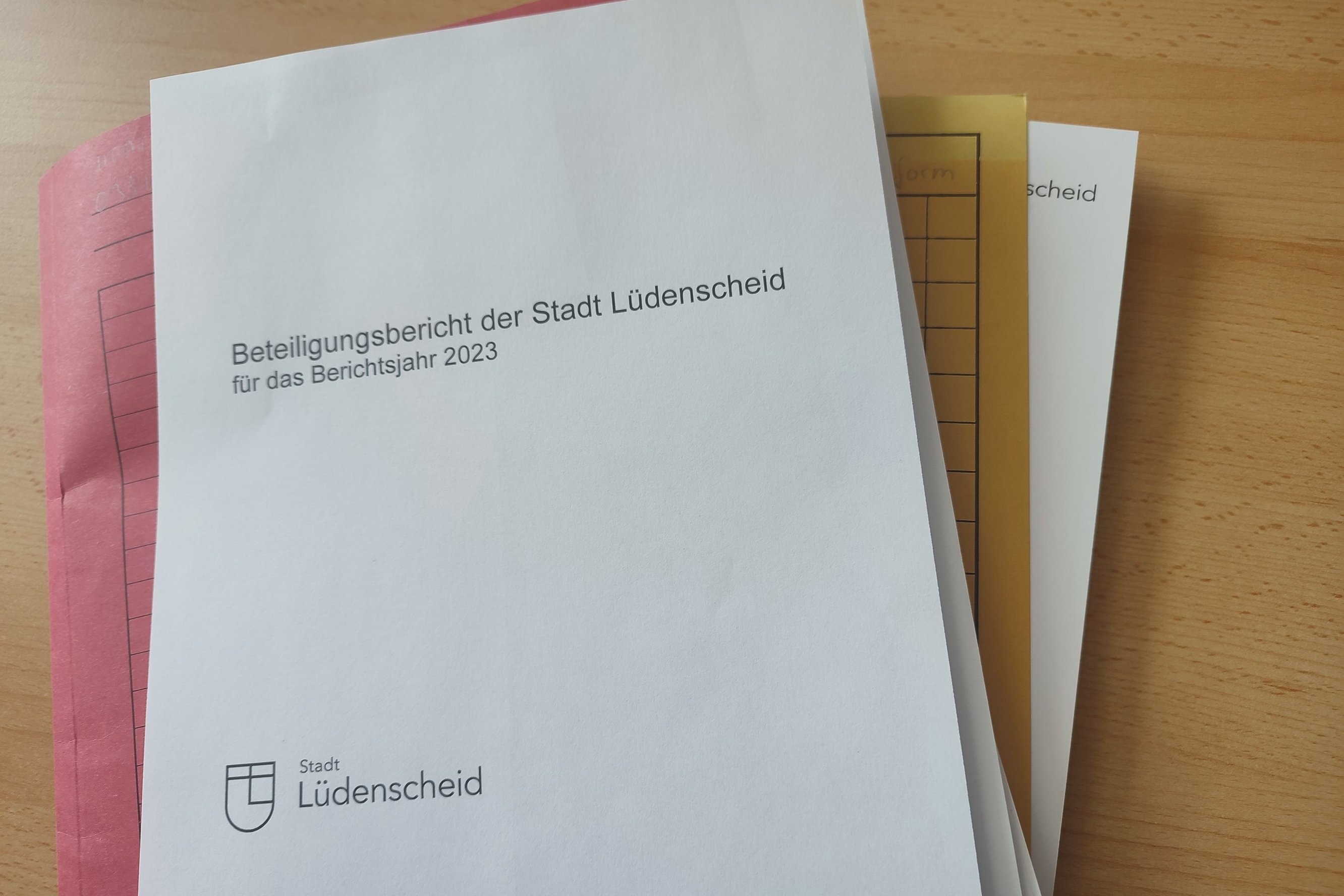 Deckblatt des Beteiligungsberichtes