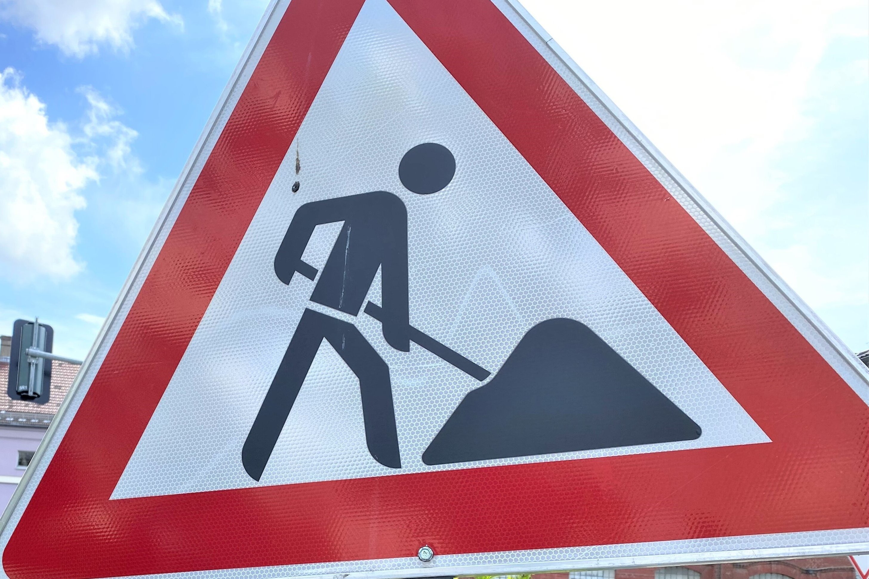 Baustellenschild