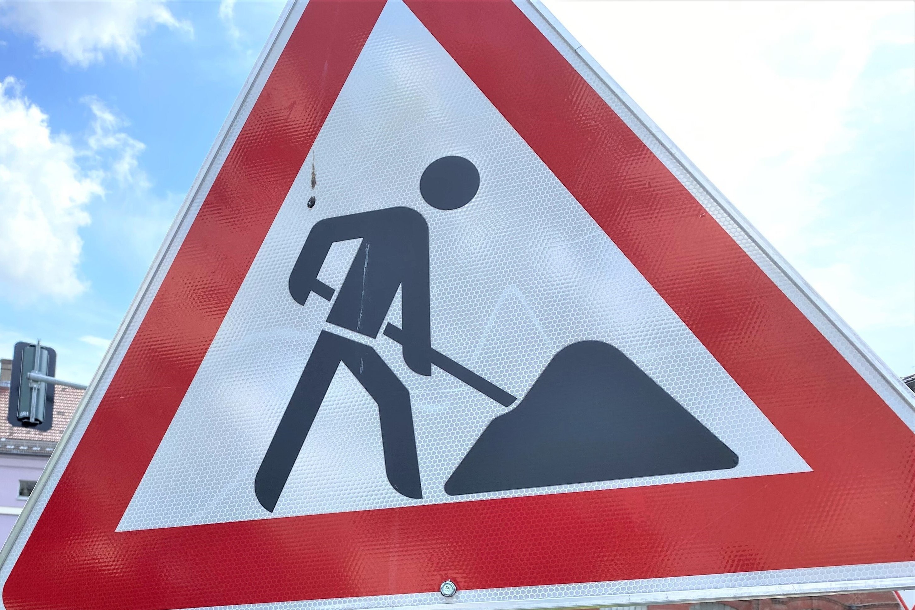 Baustellenschild