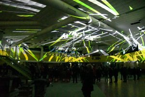 Eine Installation bei den Lichtrouten 2025