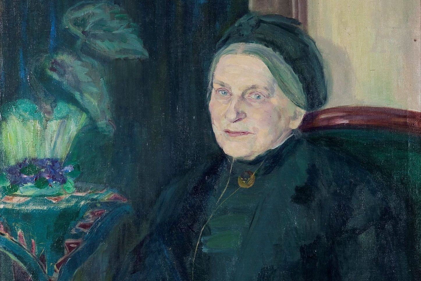 Ein Gemälde von Ida Gerhardi, dass die Unternehmerin Emma Turck zeigt.