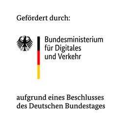 Gefördert durch Bundesministerium für Digitales und Verkehr aufgrund eines Beschlusses des Deutschen Bundestages
