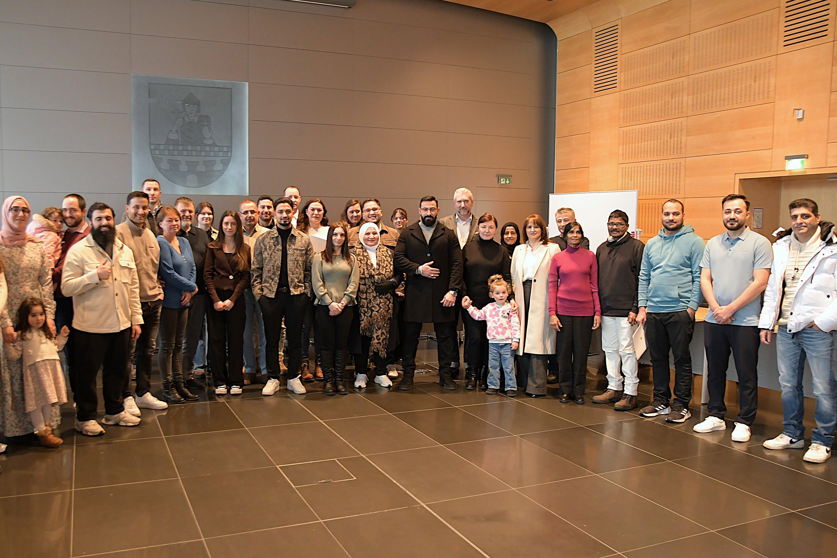 Gruppenfoto vom Einbürgerungsempfang im Februar 2026