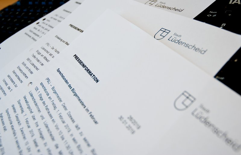 Formulare Pressemitteilungen