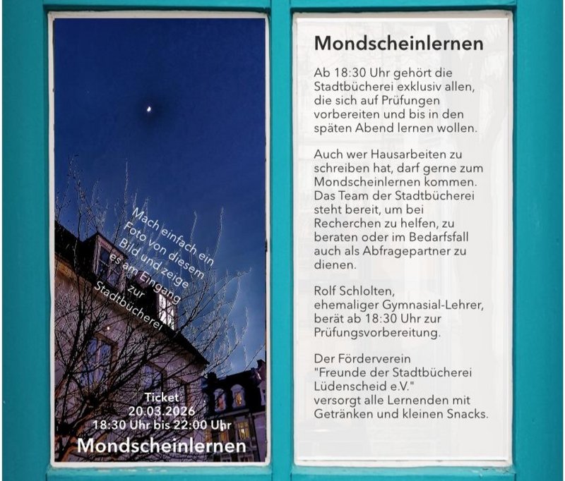 Ticket zum Mondscheinlernen am 20. März 2026