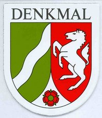 Die Denkmalplakette des Landes NRW