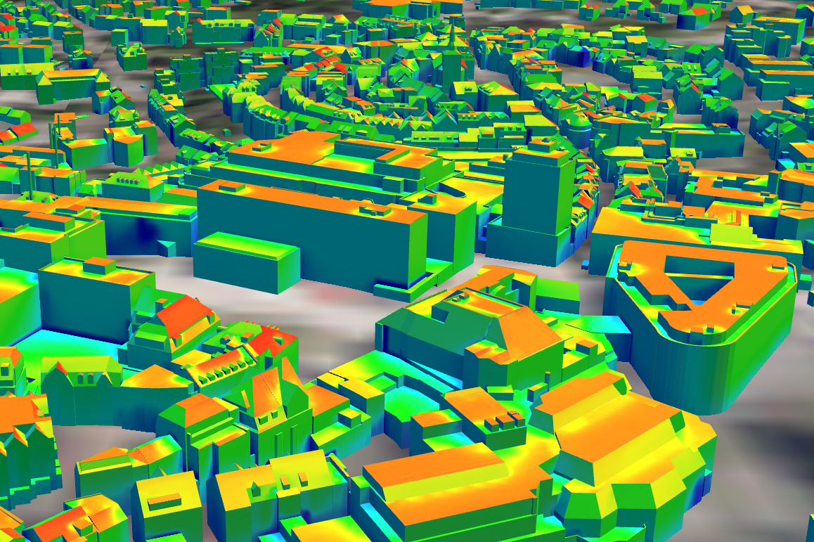 Solarpotenziale von Gebäuden in Lüdenscheid