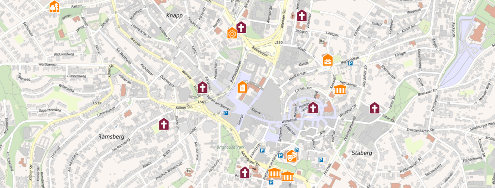 interaktives Geoportal Bereich öffentliche Einrichtungen