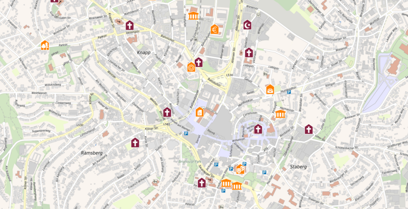 interaktives Geoportal Bereich öffentliche Einrichtungen