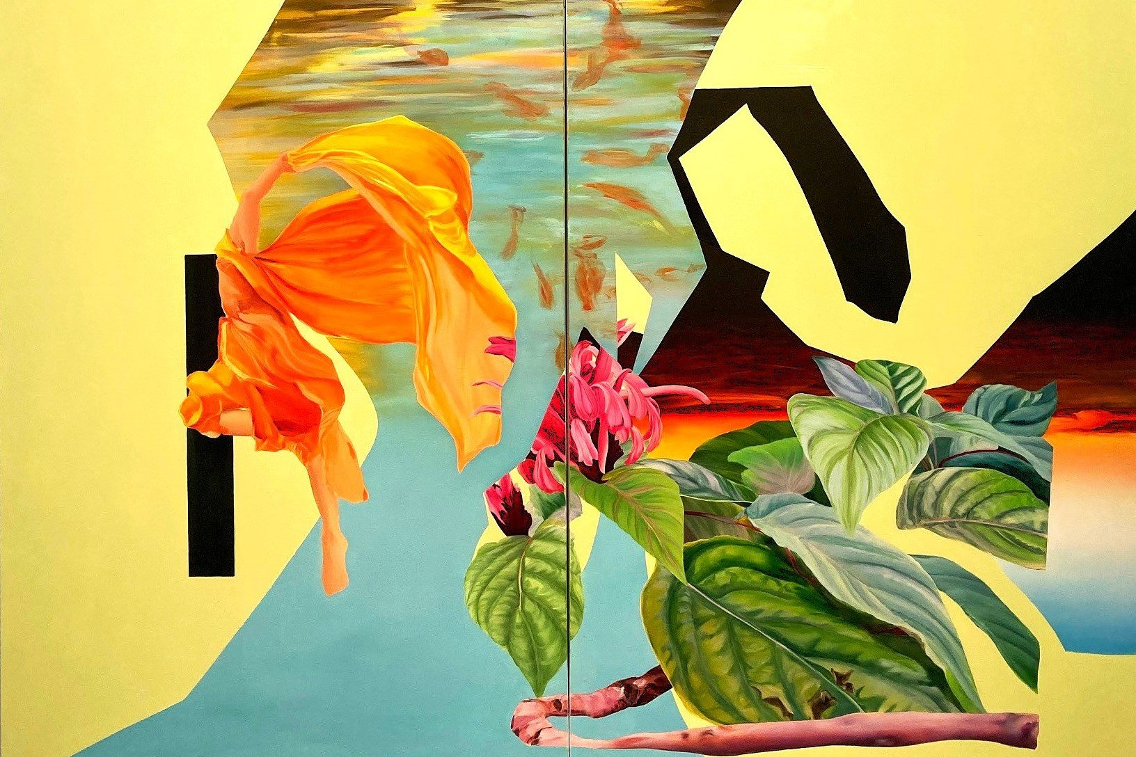 Ein Werk der Künstlerin Salomé Berger in der Galerie