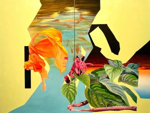 Ein Werk der Künstlerin Salomé Berger in der Galerie