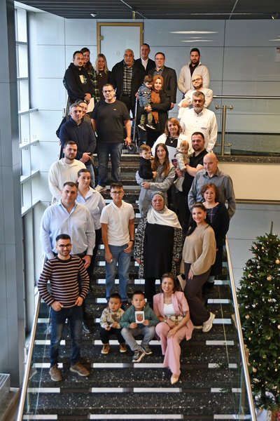 Gruppenfoto vom Einbürgerungsempfang im Dezember 2025