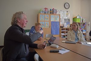 Pressegespräch am Schulstandort Kalve