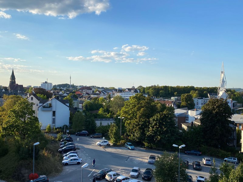 Lüdenscheid-Panorama mit Christuskirche und Phänomenta