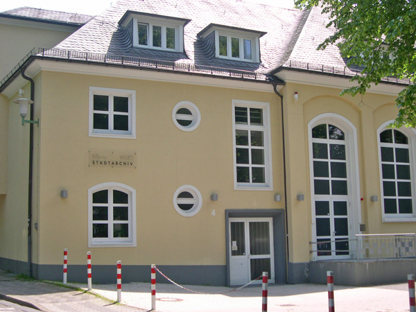 Das Gebäude des Stadtarchivs von außen
